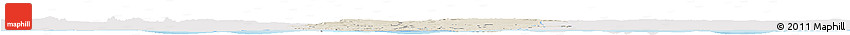 Shaded Relief Horizon Map of Oueme, single color outside