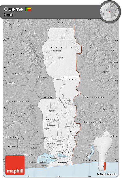 Gray Map of Oueme