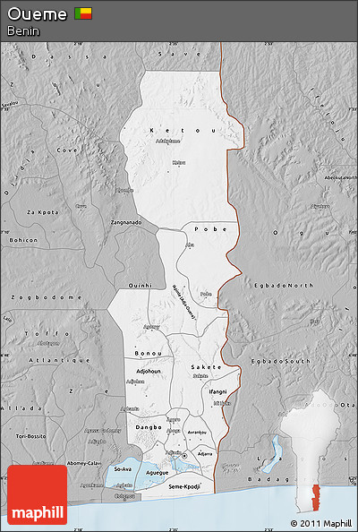 Gray Map of Oueme