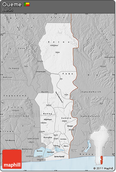 Gray Map of Oueme