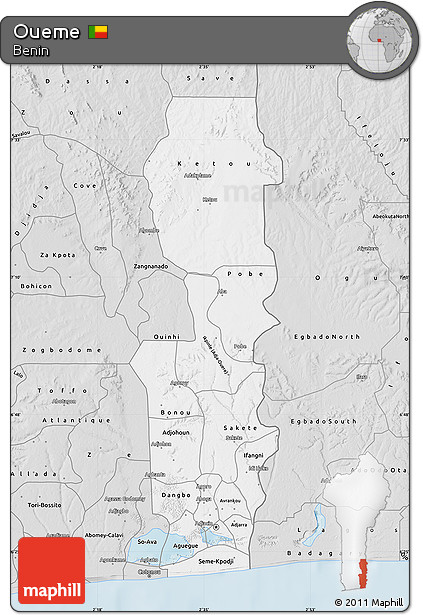 Silver Style Map of Oueme