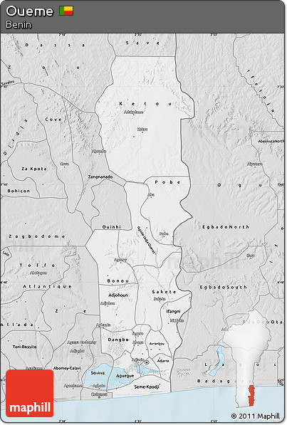Silver Style Map of Oueme