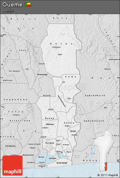 Silver Style Map of Oueme