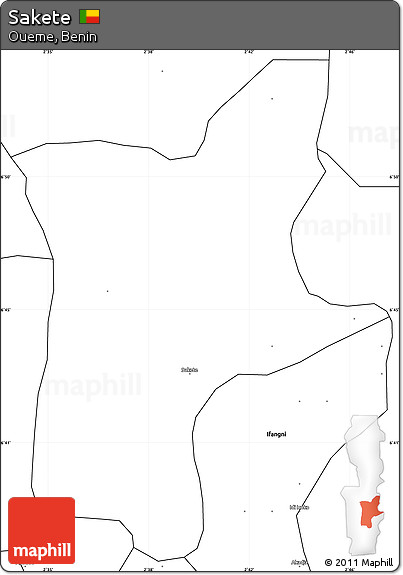 Blank Simple Map of Sakete