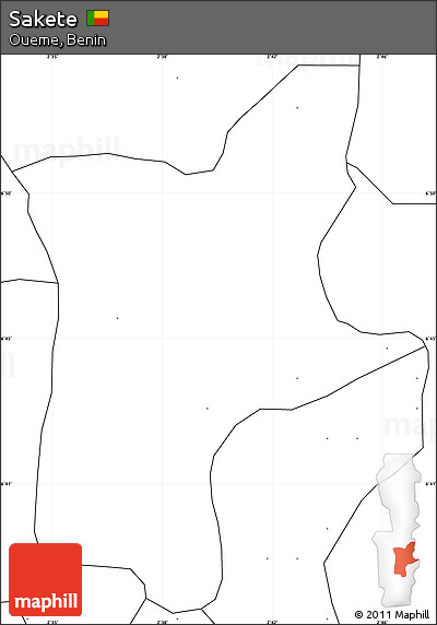 Blank Simple Map of Sakete, no labels
