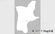 Gray Simple Map of Sakete