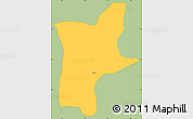 Savanna Style Simple Map of Sakete, single color outside