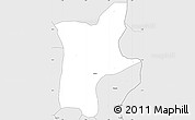 Silver Style Simple Map of Sakete