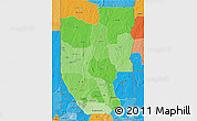 Political Shades 3D Map of Zou