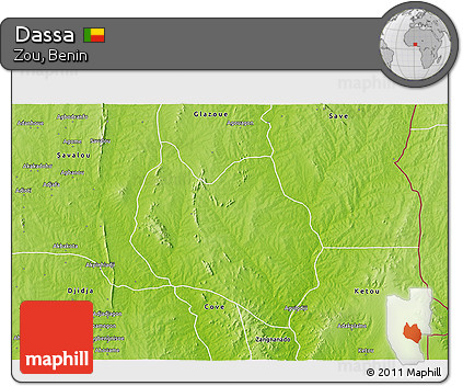 Physical 3D Map of Dassa