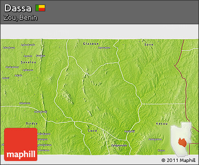Physical 3D Map of Dassa