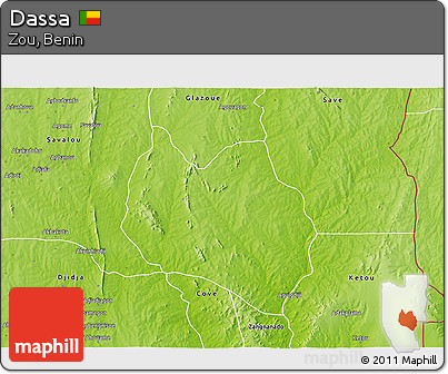 Physical 3D Map of Dassa