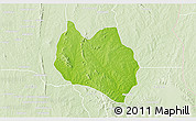 Physical 3D Map of Dassa, lighten