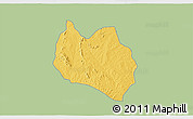 Savanna Style 3D Map of Dassa, single color outside