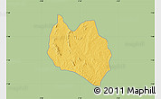 Savanna Style Map of Dassa, single color outside