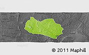 Physical Panoramic Map of Dassa, darken, desaturated