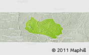 Physical Panoramic Map of Dassa, lighten, semi-desaturated