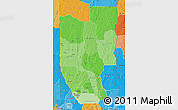 Political Shades Map of Zou