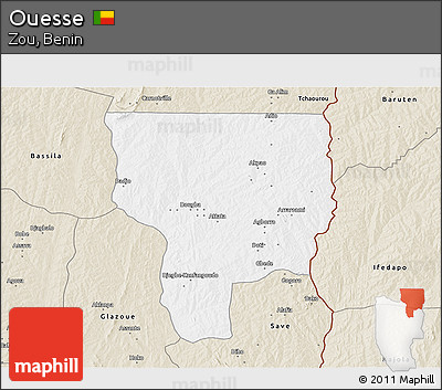Classic Style 3D Map of Ouesse