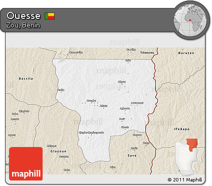 Classic Style 3D Map of Ouesse