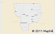 Classic Style 3D Map of Ouesse, single color outside