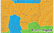 Political 3D Map of Ouesse