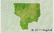 Satellite 3D Map of Ouesse, lighten