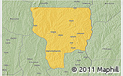 Savanna Style 3D Map of Ouesse