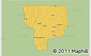 Savanna Style 3D Map of Ouesse, single color outside