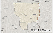 Shaded Relief 3D Map of Ouesse, semi-desaturated