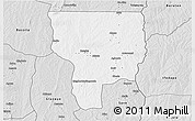 Silver Style 3D Map of Ouesse