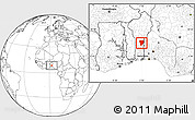 Blank Location Map of Ouesse