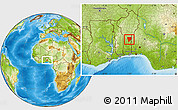 Physical Location Map of Ouesse