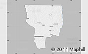 Gray Map of Ouesse, single color outside