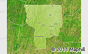 Physical Map of Ouesse, satellite outside