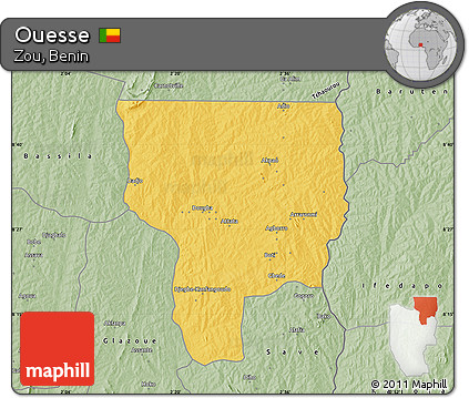 Savanna Style Map of Ouesse