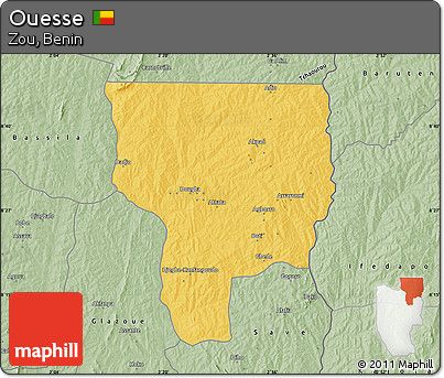 Savanna Style Map of Ouesse