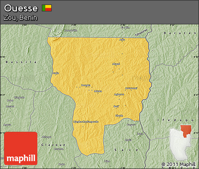 Savanna Style Map of Ouesse