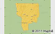 Savanna Style Map of Ouesse, single color outside