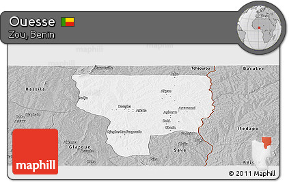 Gray Panoramic Map of Ouesse
