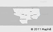 Gray Panoramic Map of Ouesse, single color outside