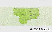 Physical Panoramic Map of Ouesse, lighten