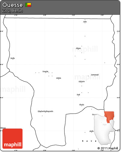 Blank Simple Map of Ouesse
