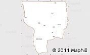 Classic Style Simple Map of Ouesse, cropped outside