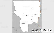 Gray Simple Map of Ouesse