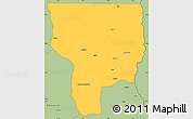 Savanna Style Simple Map of Ouesse