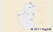 Classic Style 3D Map of Save, single color outside