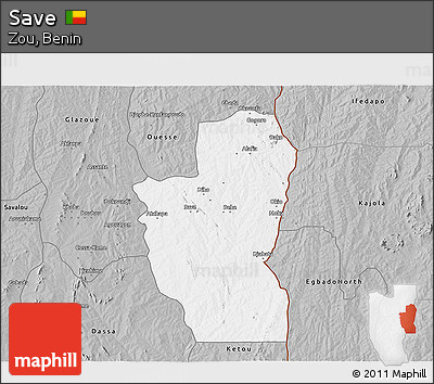 Gray 3D Map of Save