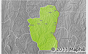 Physical 3D Map of Save, desaturated