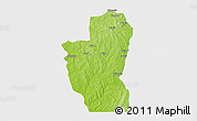 Physical 3D Map of Save, single color outside